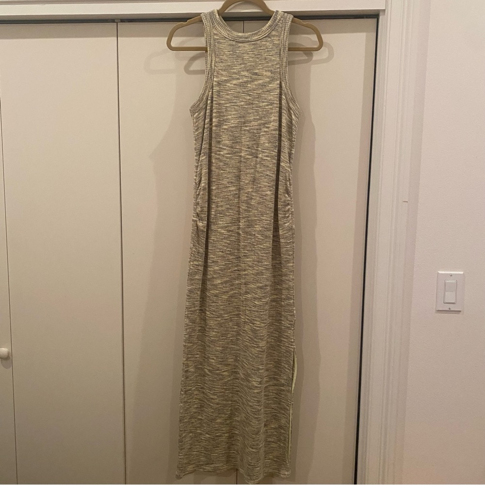 Oldnavy Green high neck ribbed maternity dress